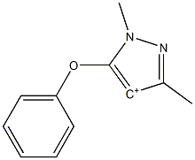 1,3-dimethyl-5-phenoxy-4-pyrazolium Struktur