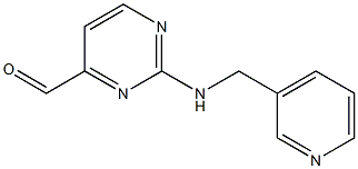 2-[(Pyridin-3-ylmethyl)-amino]-pyrimidine-4-carbaldehyde Struktur