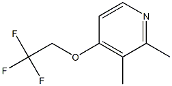 2-METHYL-3-METHYL-4-(2,2,2-TRIFLUOROETHOXY)PYRIDINE Struktur