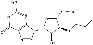 3'-O-Allyl-D-guanosine Struktur