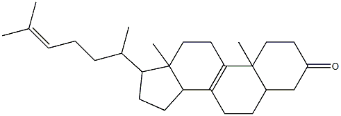 10,13-dimethyl-17-(6-methylhept-5-en-2-yl)-1,2,4,5,6,7,11,12,14,15,16,17-dodecahydrocyclopenta[a]phenanthren-3-one Struktur