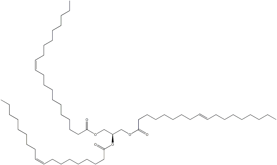 1,2-di-(9Z-octadecenoyl)-3-(11Z-eicosenoyl)-sn-glycerol Struktur