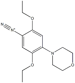 2,5-Diethoxy-4-morpholinobenzenediazonium Struktur