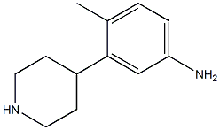 4-methyl-3-(piperidin-4-yl)benzenamine Struktur