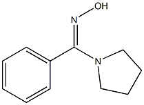 Pyrrolidin-1-yl phenyl ketoxime Struktur