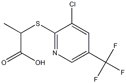 METHYL{[3-CHLORO-5-(TRIFLUOROMETHYL)PYRIDIN-2-YL]THIO}ACETATE Struktur