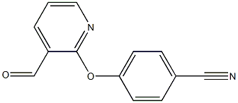 4-[(3-Formylpyridin-2-yl)oxy]benzonitrile Struktur