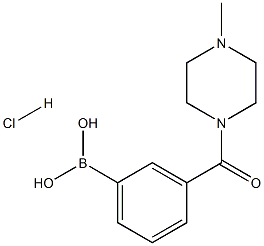 3-[(4-Methylpiperazin-1-yl)carbonyl]benzeneboronic acid hydrochloride 98% Struktur