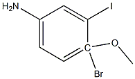 3-IODO-4-BROMO ANISIDINE Struktur