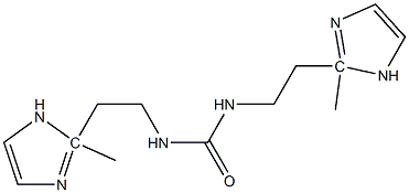 N,N'-bis(2-methyl-imidazolyl-1-ethyl)urea Struktur