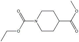 Methyl 1-Ethoxycarbonyl Piperidine-4-Carboxylate Struktur