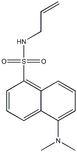 N-2-propenyl-(5-dimethylamino)-1-naphthalenesulfonamide Struktur