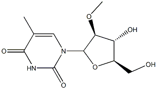 1-(2'-O-methyl-arabinofuranosyl)thymine Struktur