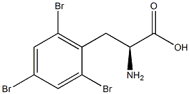 2,4,6-tribromophenylalanine Struktur