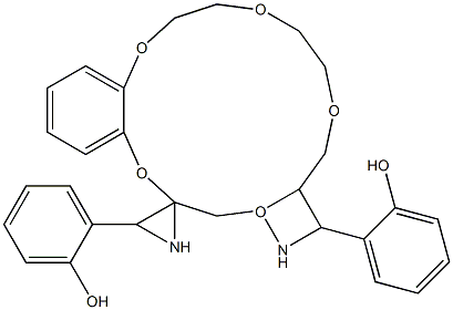 4',5'-bis(salicylideneimino)benzo-15-crown-5 Struktur