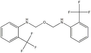 N,N'-oxydimethylenebis(2-trifluoromethylaniline) Struktur