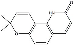 8,8-dimethyl-2H,8H-pyrano(6,5-h)quinoline-2-one Struktur