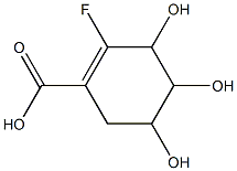 2-fluoroshikimic acid Struktur