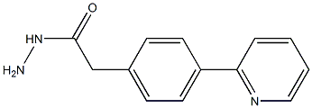 4-(2-pyridinyl)phenylacetohydrazide Struktur