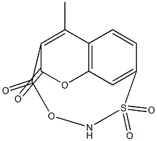 4-methylcoumarin 7-O-sulfamate Struktur