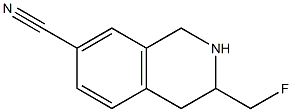 3-fluoromethyl-7-cyano-1,2,3,4-tetrahydroisoquinoline Struktur