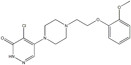 4-chloro-5-(4-(2-(2-methoxyphenoxy)ethyl)-1-piperazinyl)-3(2H)-pyridazinone Struktur