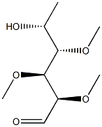 2,3,4-tri-O-methylfucose Struktur