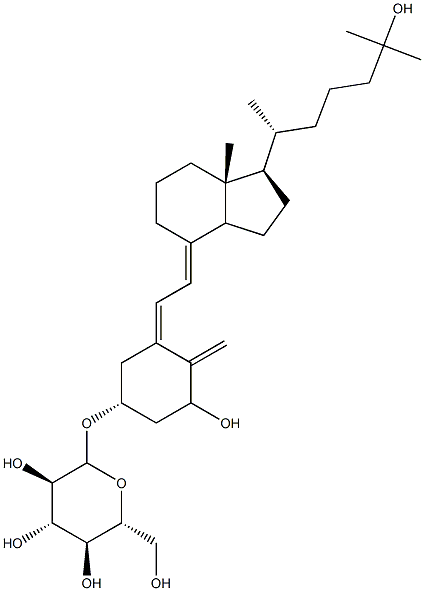 1,25-dihydroxycholecalciferol glycoside Struktur