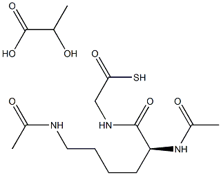 N,N'-diacetyllysylglycylthiol lactate Struktur