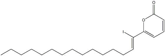 6-iodo-5-hydroxy-eicosatrienoic acid, delta-lactone Struktur