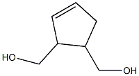 1,2-bis(hydroxymethyl)-3-cyclopentene Struktur