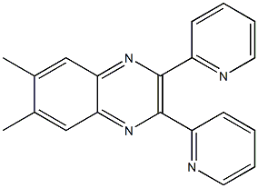 2,3-dipyridyl-6,7-dimethylquinoxaline Struktur