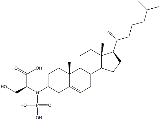 cholesterylphosphorylserine Struktur