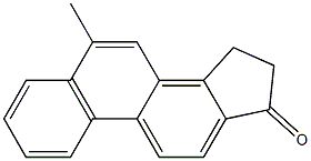 15,16-dihydro-6-methylcyclopenta(a)phenanthren-17-one Struktur