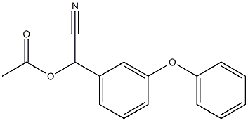 cyano-3-phenoxybenzyl acetate Struktur