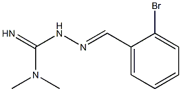 2-bromobenzylideneamino-3,3-dimethylguanidine Struktur