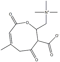 3-methylglutaconylcarnitine Struktur