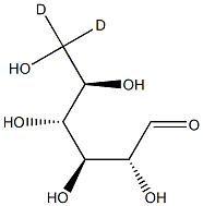 6,6-dideuteroglucose Struktur