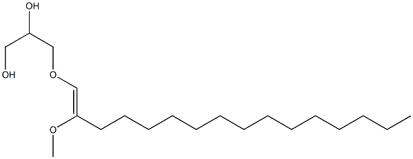 1-O-(2-METHOXYHEXADECENYL)GLYCEROL Struktur