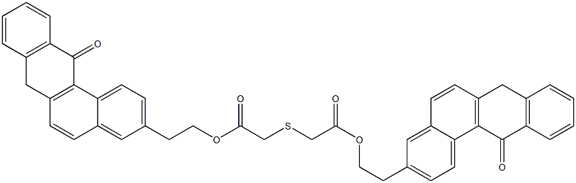 3-BENZANTHRONYLCARBOETHOXYMETHYLSULPHIDE Struktur