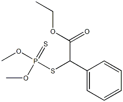 O,O-DIMETHYL-S-(1-CARBOETHOXY1-PHENYLMETHYL)DITHIOPHOSPHATE Struktur