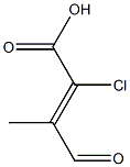 2-CHLORO-3-METHYL-4-OXOBUTENOICACID Struktur