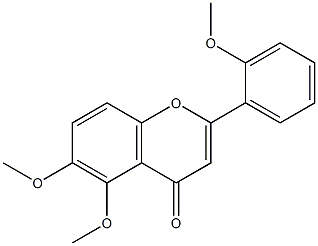 5,6,2'-TRIMETHOXYFLAVONE Struktur