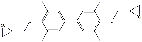 4,4'-DIHYDROXY-3,3',5,5'-TETRAMETHYLBIPHENYLDIGLYCIDYLETHER Struktur