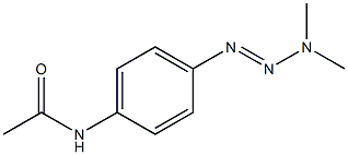 1-[4-(N-ACETYL)AMINOPHENYL]-3,3-DIMETHYLTRIAZENE Struktur