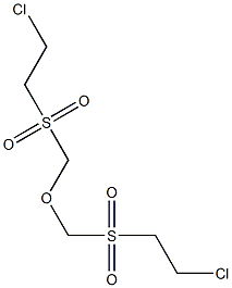 1,1'-(OXYBIS(METHYLENESULPHONYL))BIS-2-CHLOROETHANE Struktur