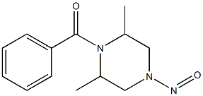 1-NITRSOSO-4-BENZOYL-3,5-DIMETHYLPIPERAZINE Struktur