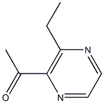 2-ACETYL-3-ETHYL-1,4-DIAZINE Struktur