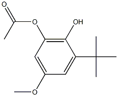 2-TERT-BUTYL-4-METHOXY-6-ACETOXYPHENOL Struktur