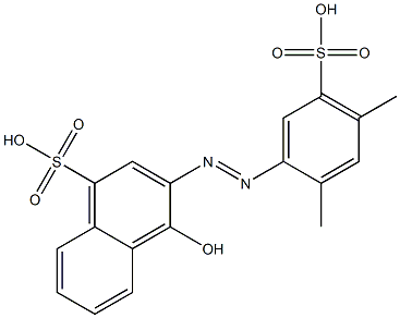 2-(5-SULPHO-2,4-XYLYLAZO)-1-NAPHTHOL-4-SULPHONICACID Struktur